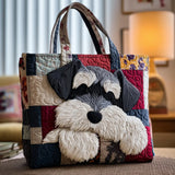 Hilda - Kangaskassi schnauzer-kuviolla